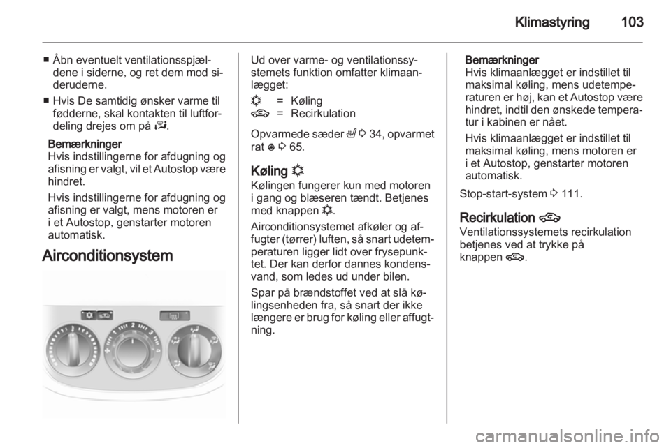 OPEL CORSA 2011  Instruktionsbog (in Danish) 