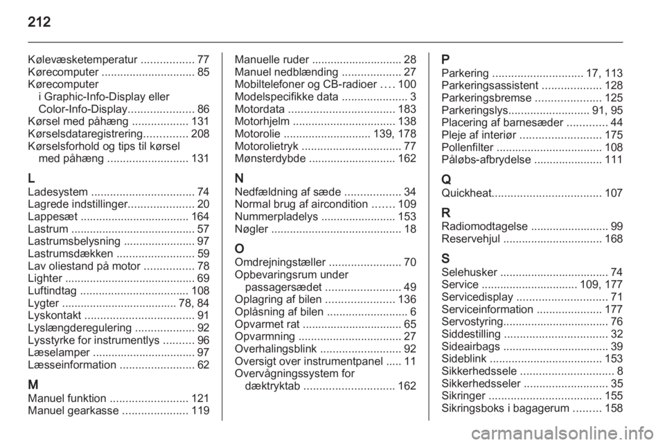 OPEL CORSA 2011  Instruktionsbog (in Danish) 