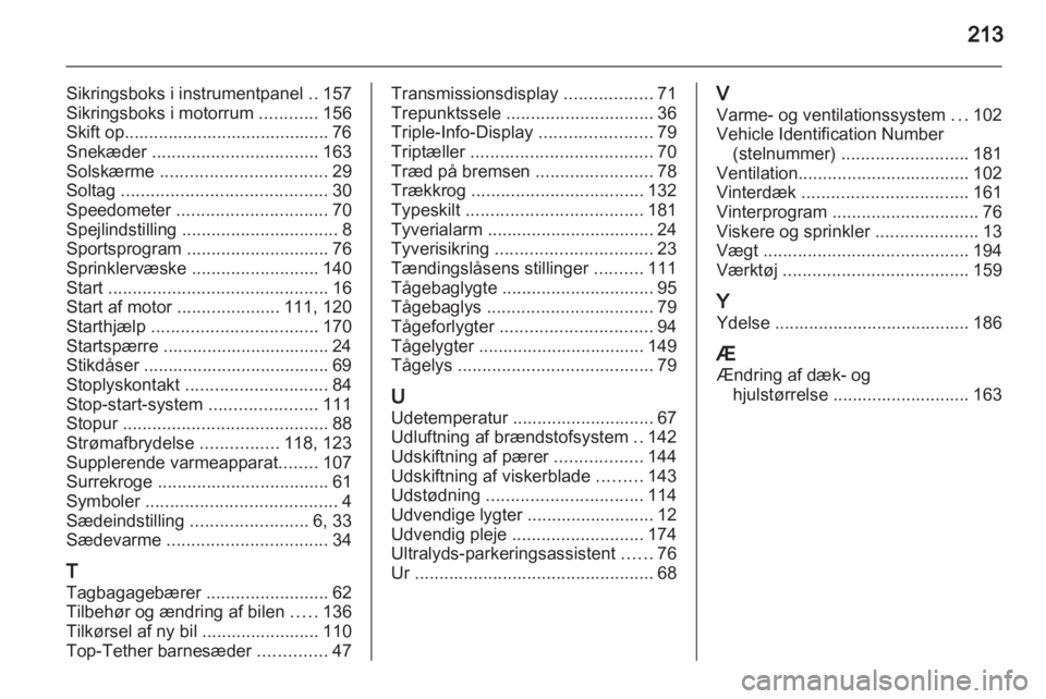 OPEL CORSA 2011  Instruktionsbog (in Danish) 
