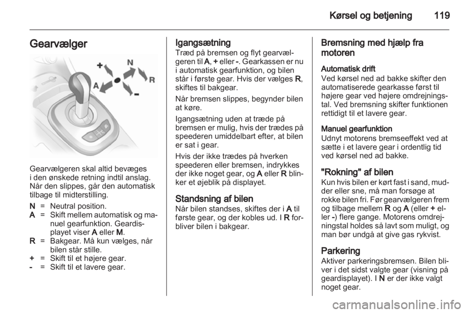 OPEL CORSA 2011.5  Instruktionsbog (in Danish) 
