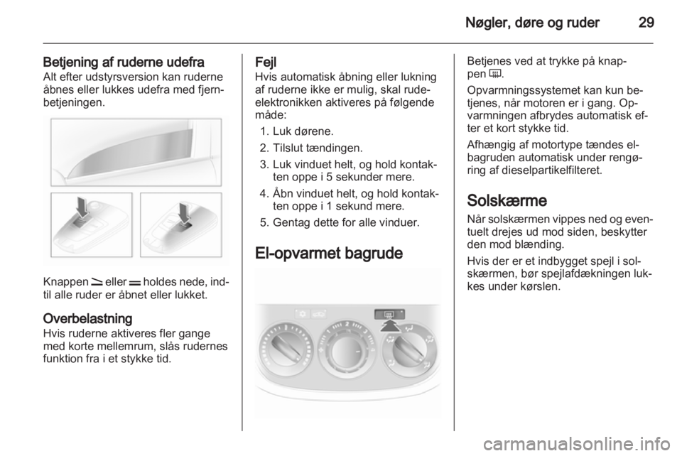 OPEL CORSA 2011.5  Instruktionsbog (in Danish) 