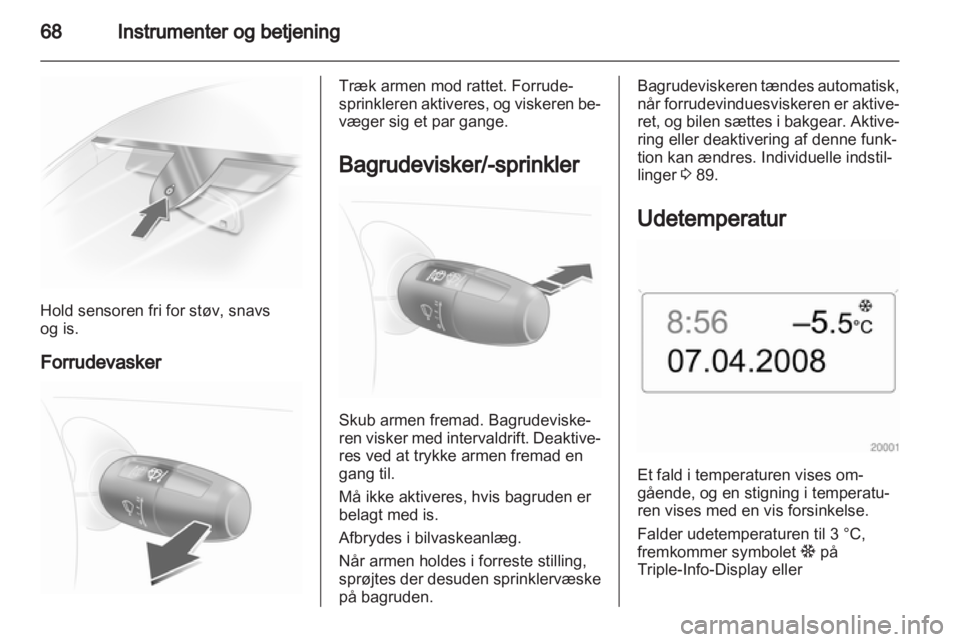 OPEL CORSA 2011.5  Instruktionsbog (in Danish) 
