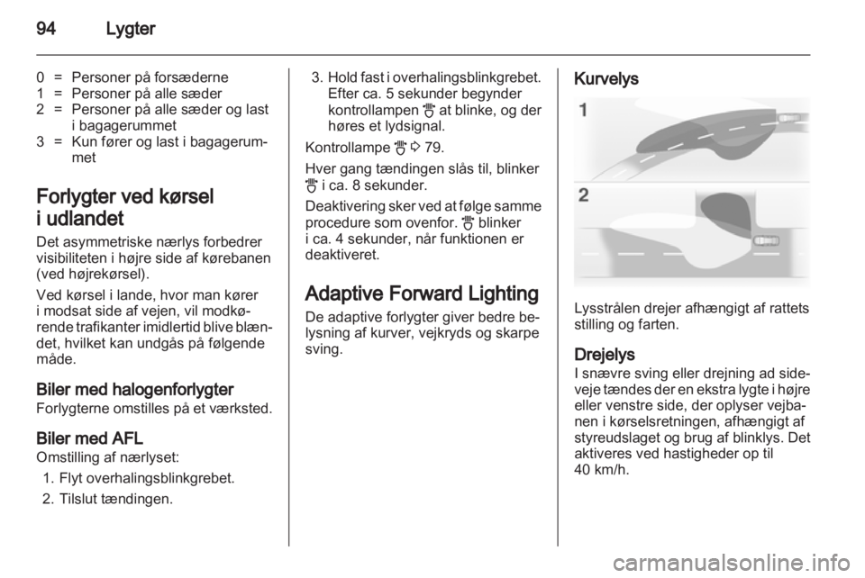 OPEL CORSA 2011.5  Instruktionsbog (in Danish) 