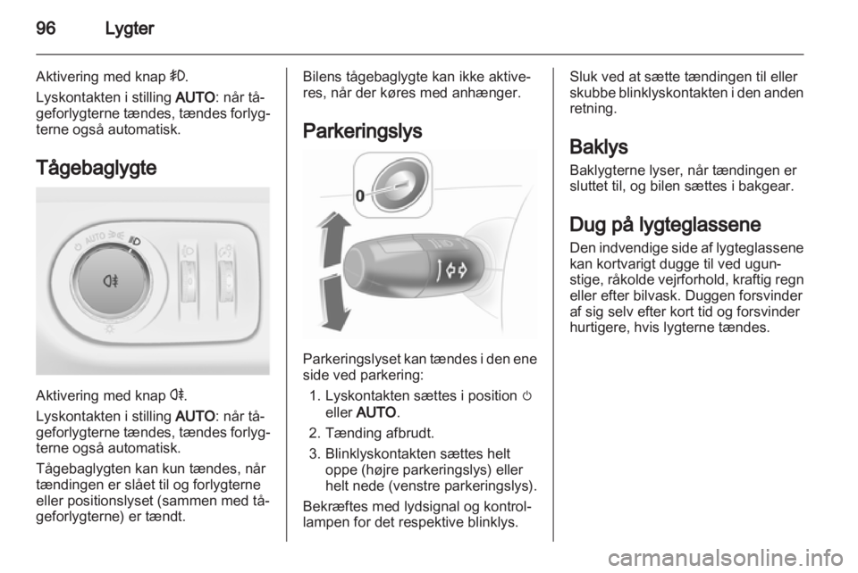 OPEL CORSA 2011.5  Instruktionsbog (in Danish) 