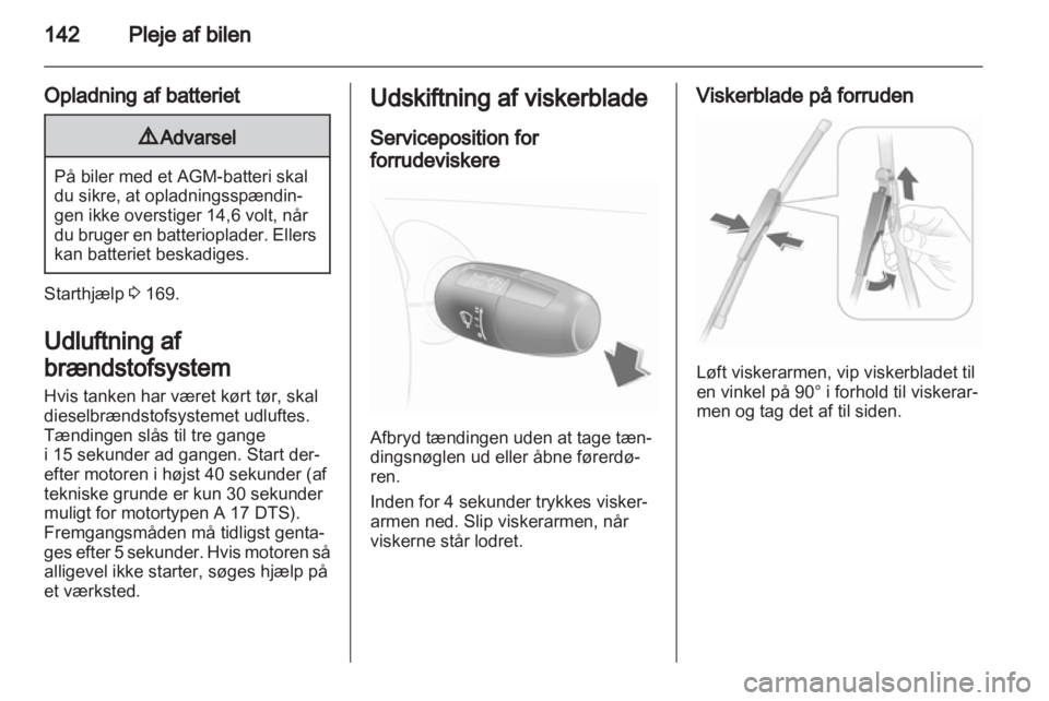 OPEL CORSA 2012  Instruktionsbog (in Danish) 