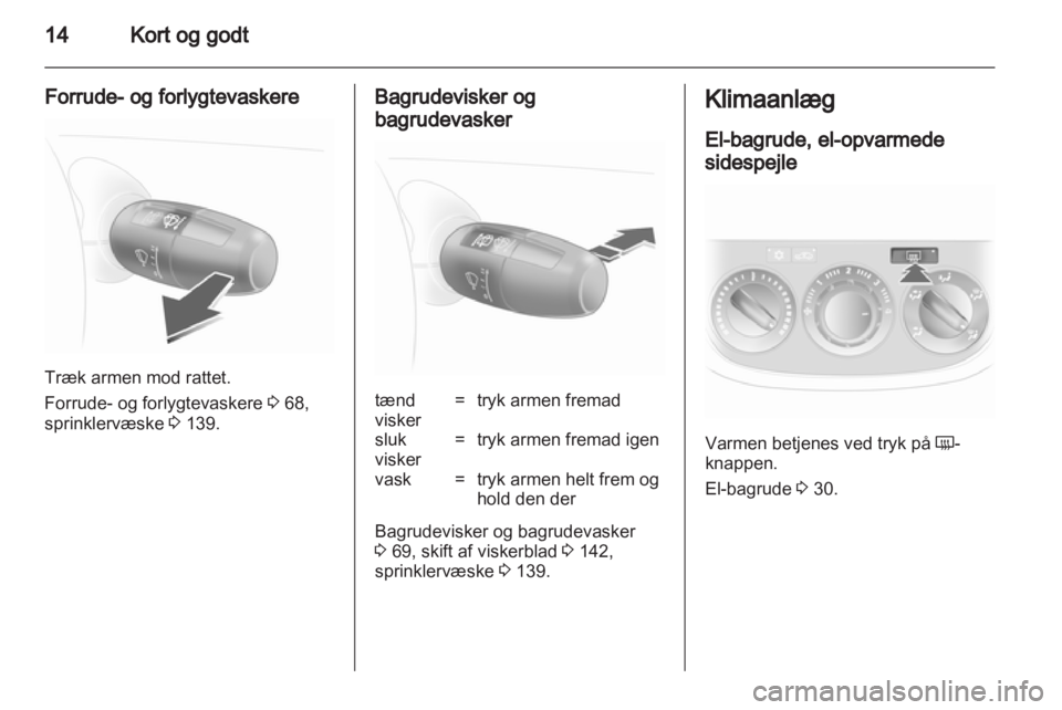 OPEL CORSA 2012  Instruktionsbog (in Danish) 