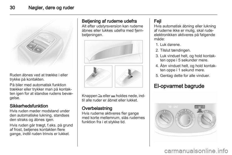 OPEL CORSA 2012  Instruktionsbog (in Danish) 