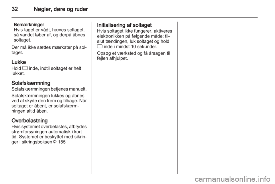 OPEL CORSA 2012  Instruktionsbog (in Danish) 