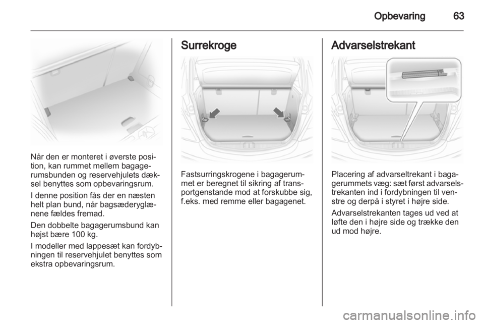 OPEL CORSA 2012  Instruktionsbog (in Danish) 