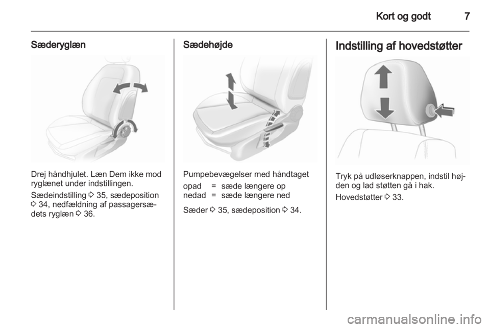 OPEL CORSA 2012  Instruktionsbog (in Danish) 