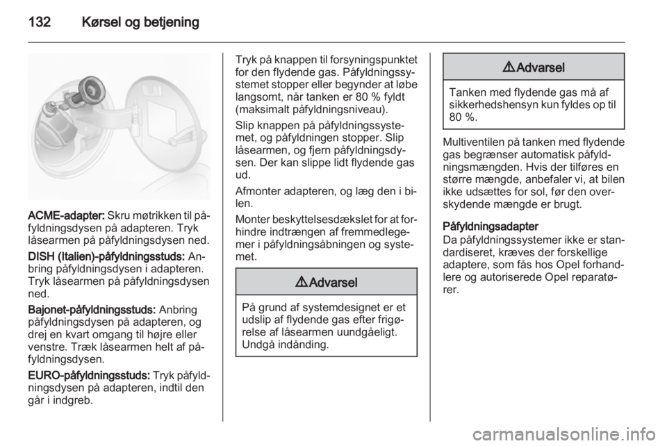 OPEL CORSA 2012.5  Instruktionsbog (in Danish) 