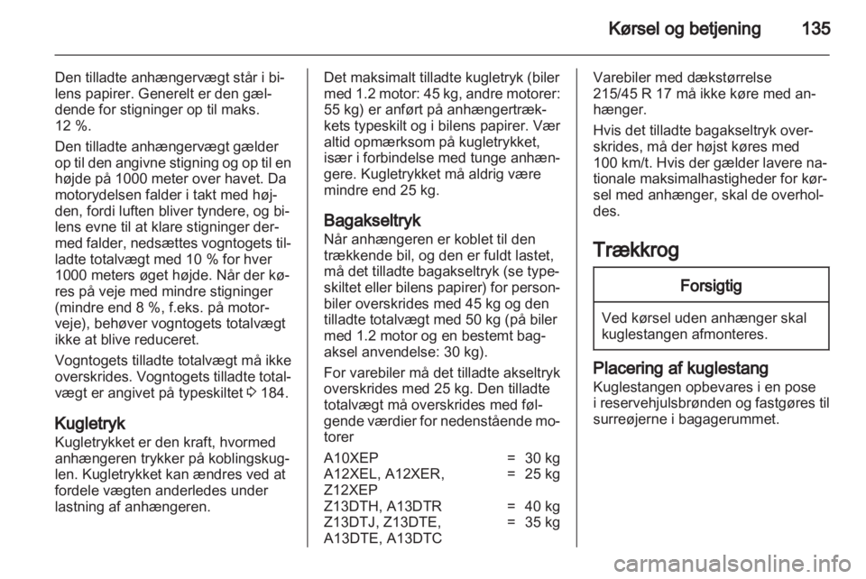 OPEL CORSA 2012.5  Instruktionsbog (in Danish) 