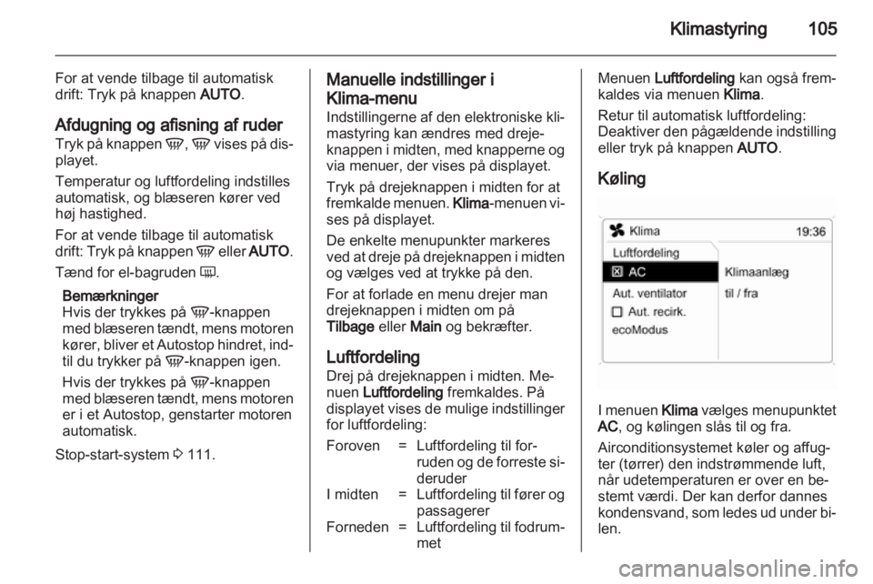 OPEL CORSA 2013  Instruktionsbog (in Danish) 