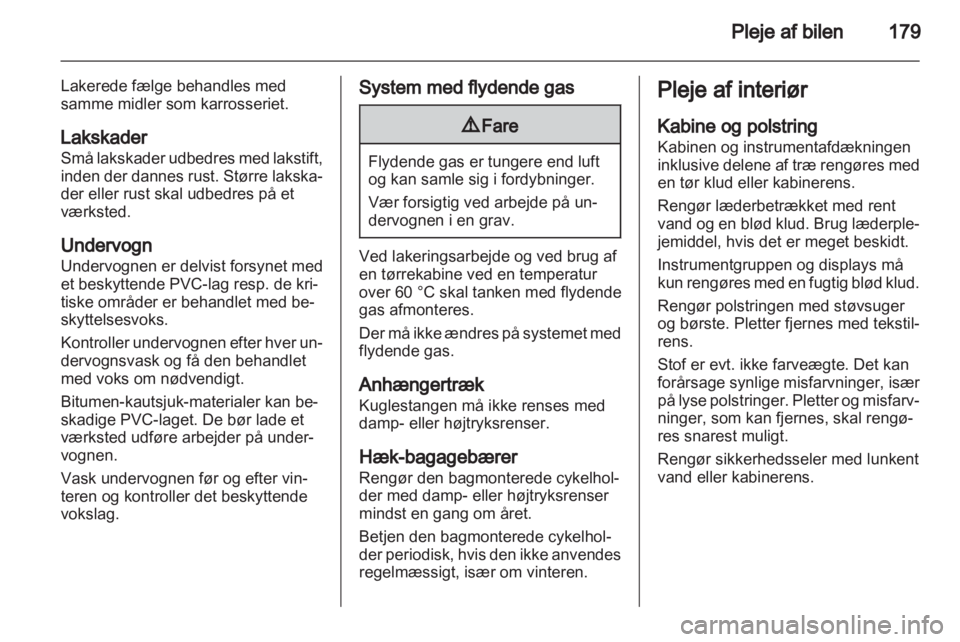 OPEL CORSA 2013  Instruktionsbog (in Danish) 