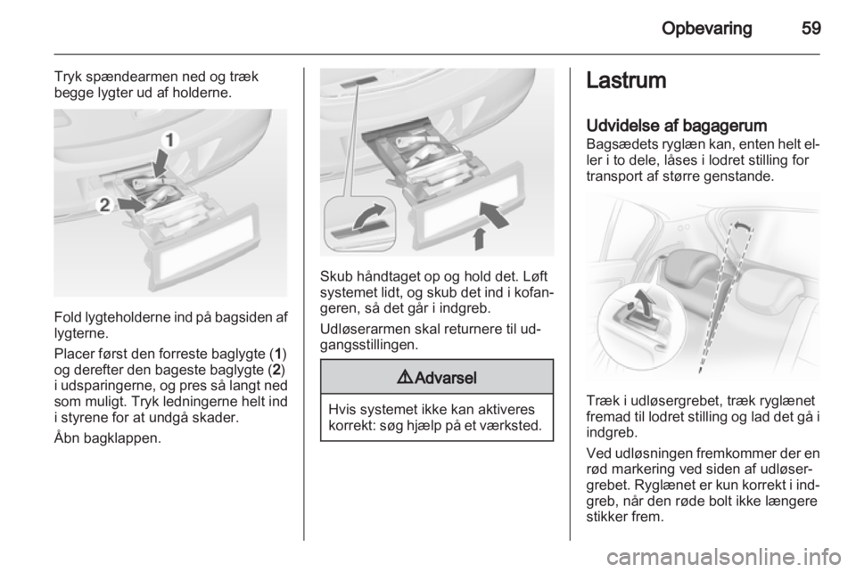 OPEL CORSA 2013  Instruktionsbog (in Danish) 