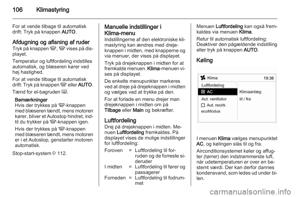 OPEL CORSA 2013.5  Instruktionsbog (in Danish) 