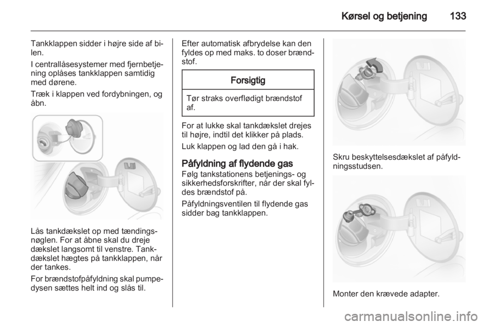 OPEL CORSA 2013.5  Instruktionsbog (in Danish) 
