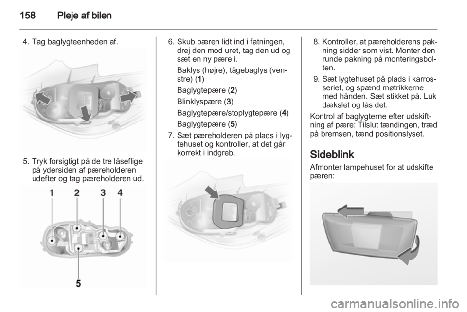 OPEL CORSA 2013.5  Instruktionsbog (in Danish) 