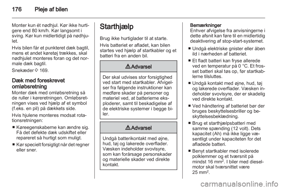 OPEL CORSA 2013.5  Instruktionsbog (in Danish) 