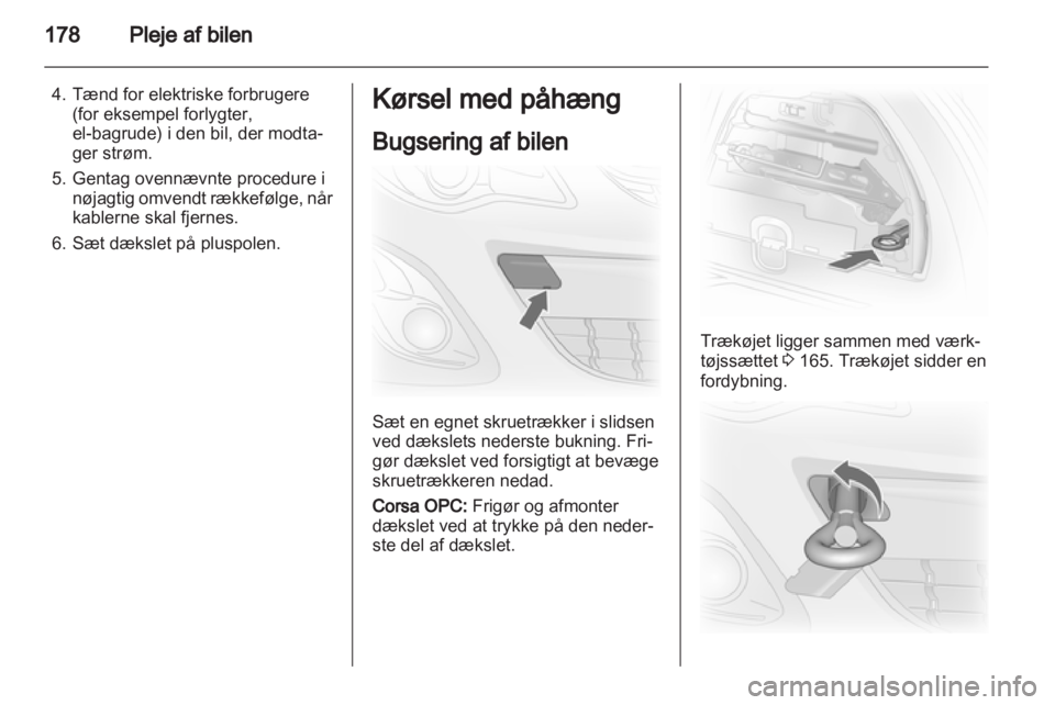 OPEL CORSA 2013.5  Instruktionsbog (in Danish) 