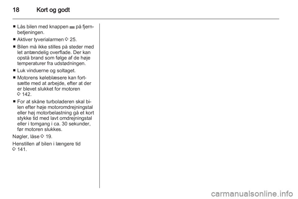 OPEL CORSA 2013.5  Instruktionsbog (in Danish) 