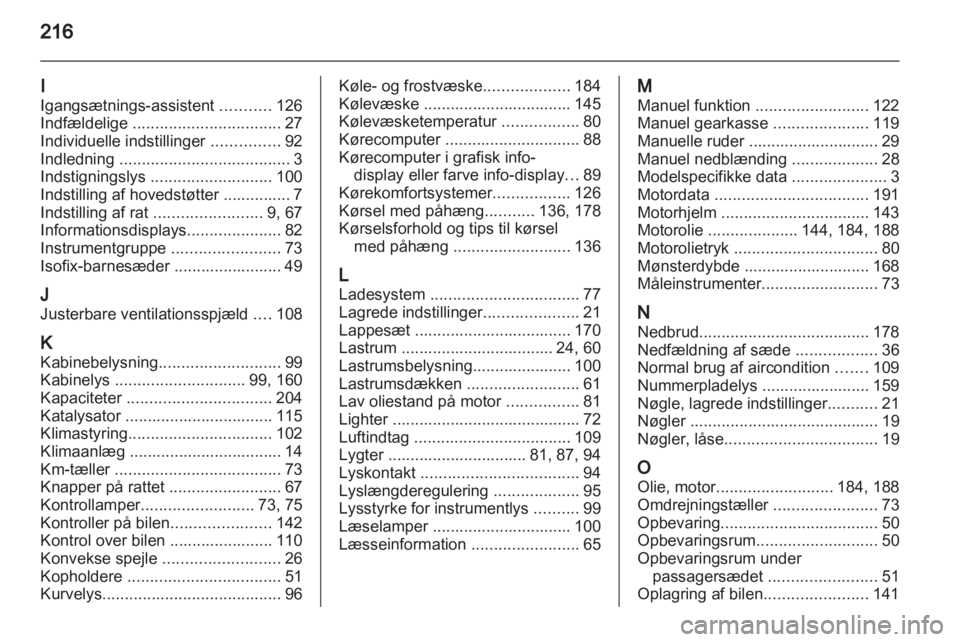 OPEL CORSA 2013.5  Instruktionsbog (in Danish) 