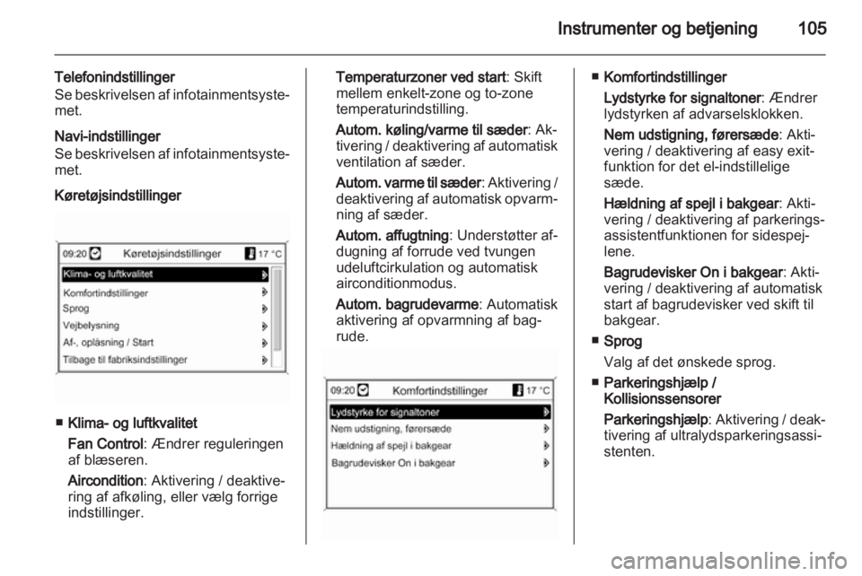 OPEL INSIGNIA 2010  Instruktionsbog (in Danish) 