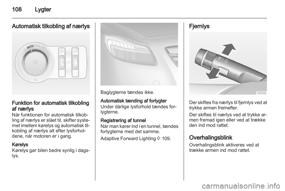 OPEL INSIGNIA 2010  Instruktionsbog (in Danish) 