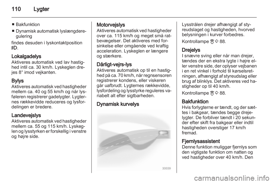 OPEL INSIGNIA 2010  Instruktionsbog (in Danish) 