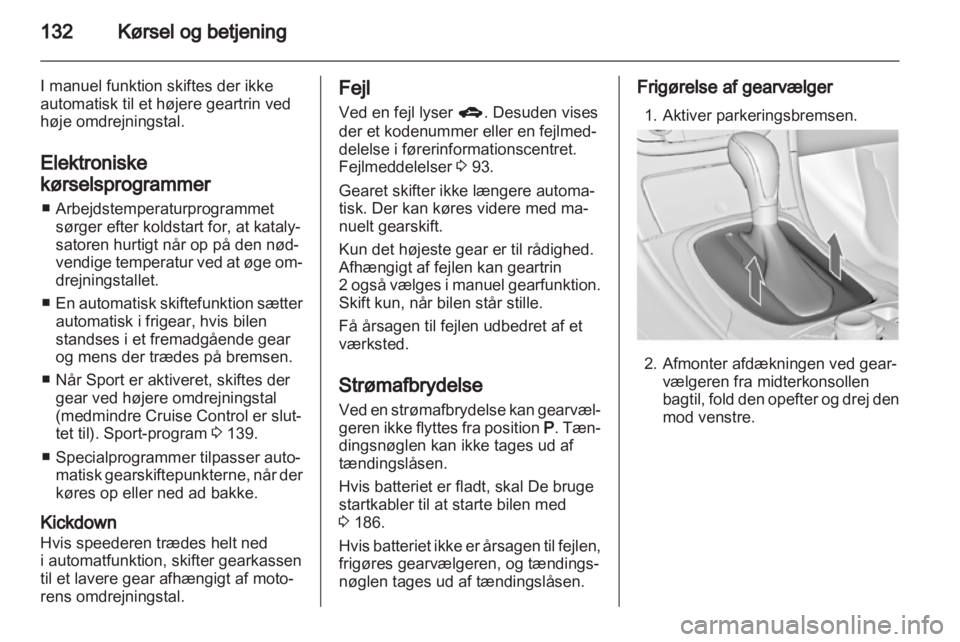 OPEL INSIGNIA 2010  Instruktionsbog (in Danish) 
