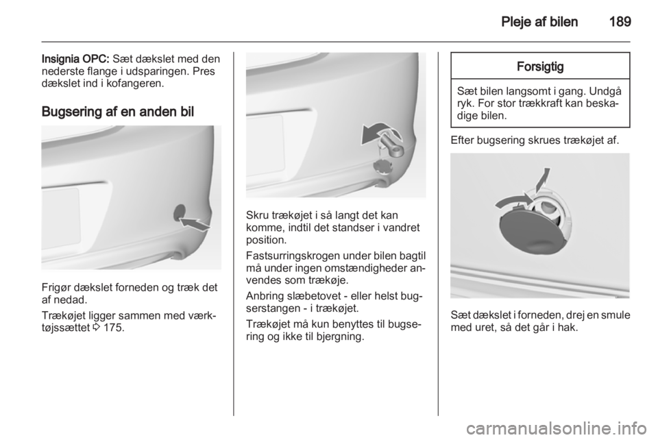 OPEL INSIGNIA 2010  Instruktionsbog (in Danish) 