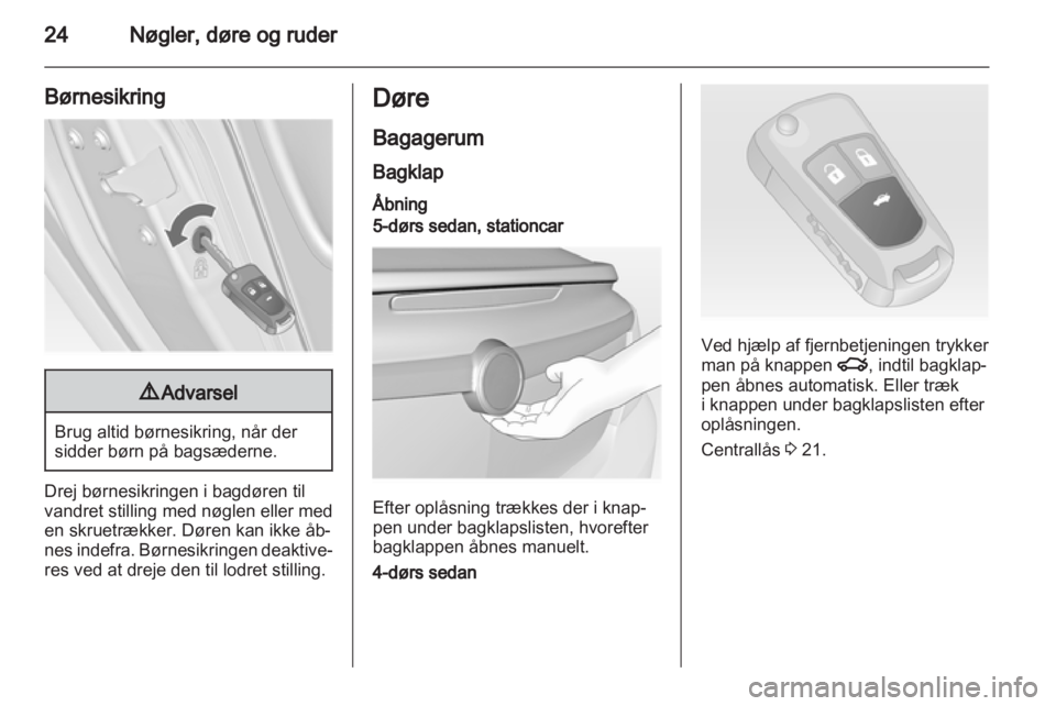 OPEL INSIGNIA 2010  Instruktionsbog (in Danish) 