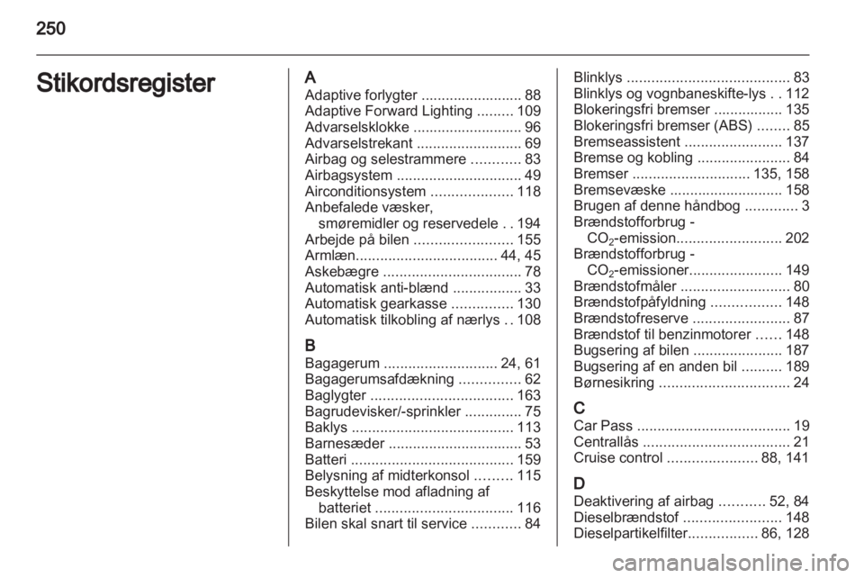 OPEL INSIGNIA 2010  Instruktionsbog (in Danish) 