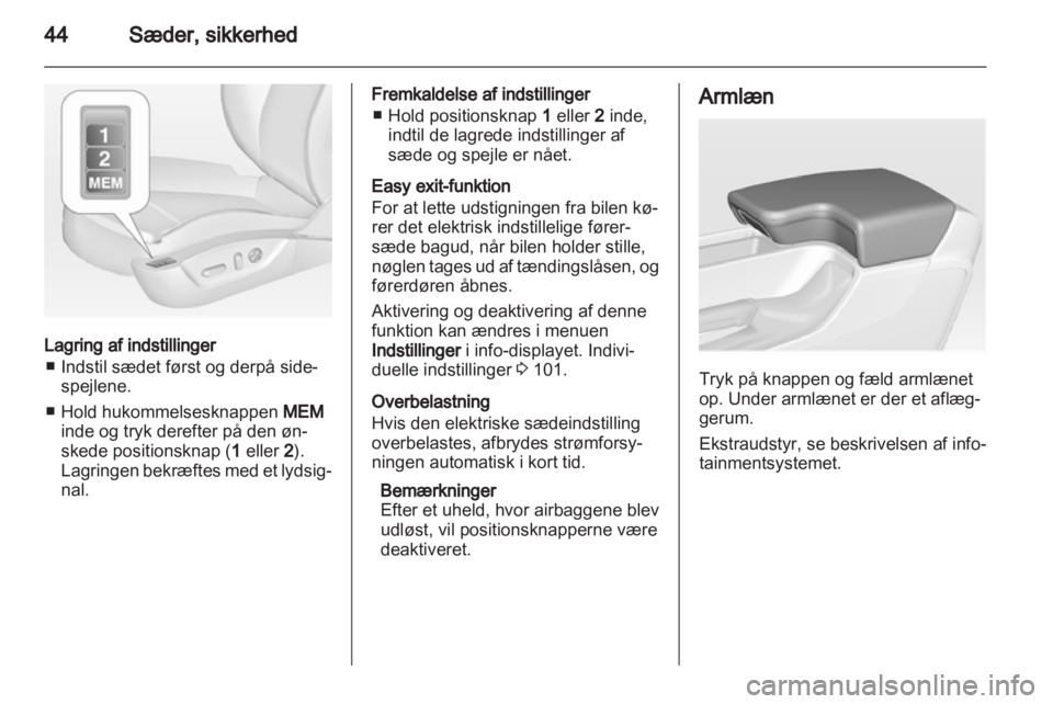 OPEL INSIGNIA 2010  Instruktionsbog (in Danish) 
