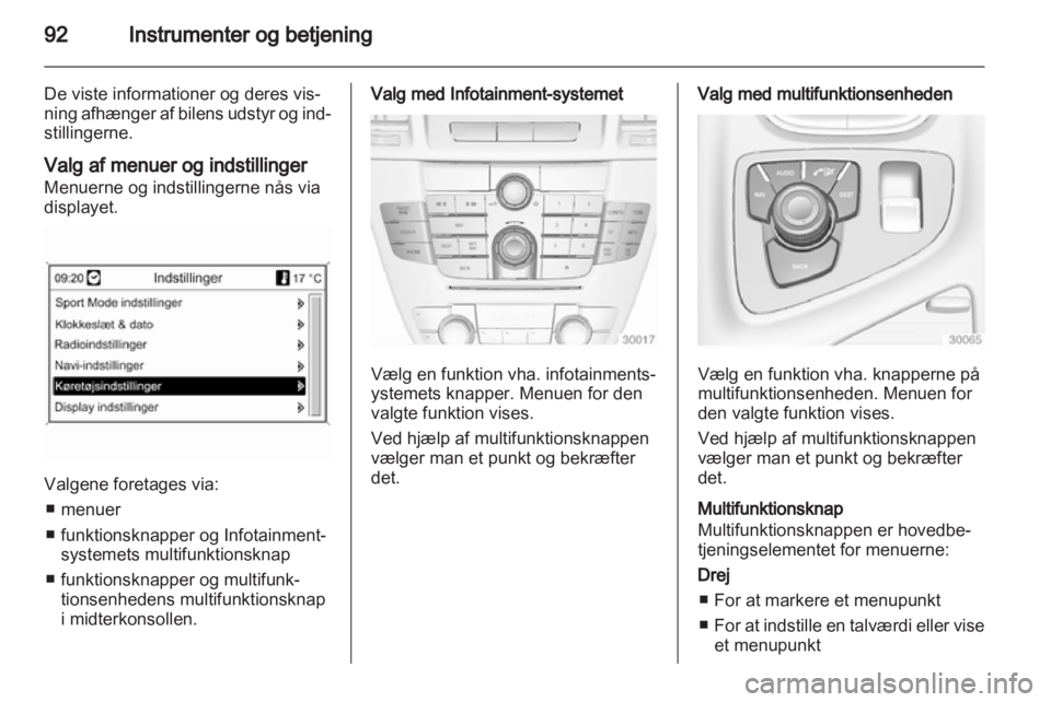 OPEL INSIGNIA 2010  Instruktionsbog (in Danish) 