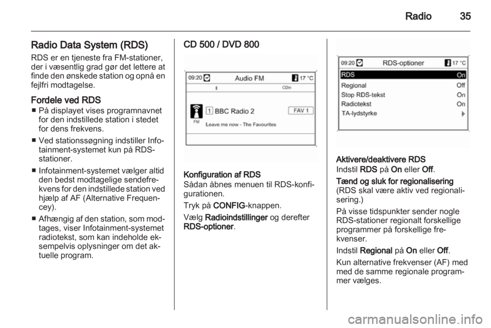 OPEL INSIGNIA 2010.5  Instruktionsbog til Infotainment (in Danish) 
