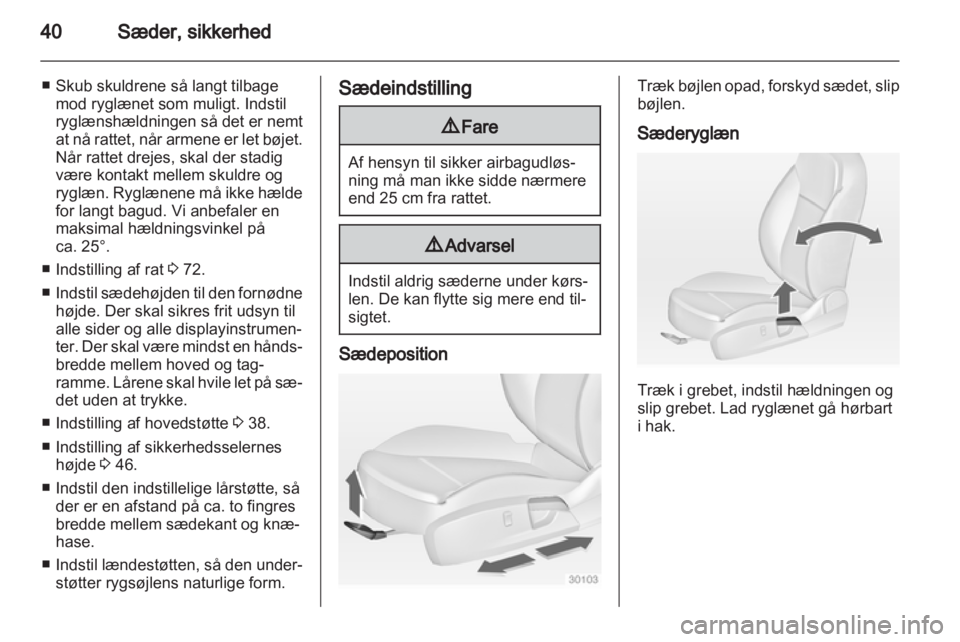 OPEL INSIGNIA 2010.5  Instruktionsbog (in Danish) 
