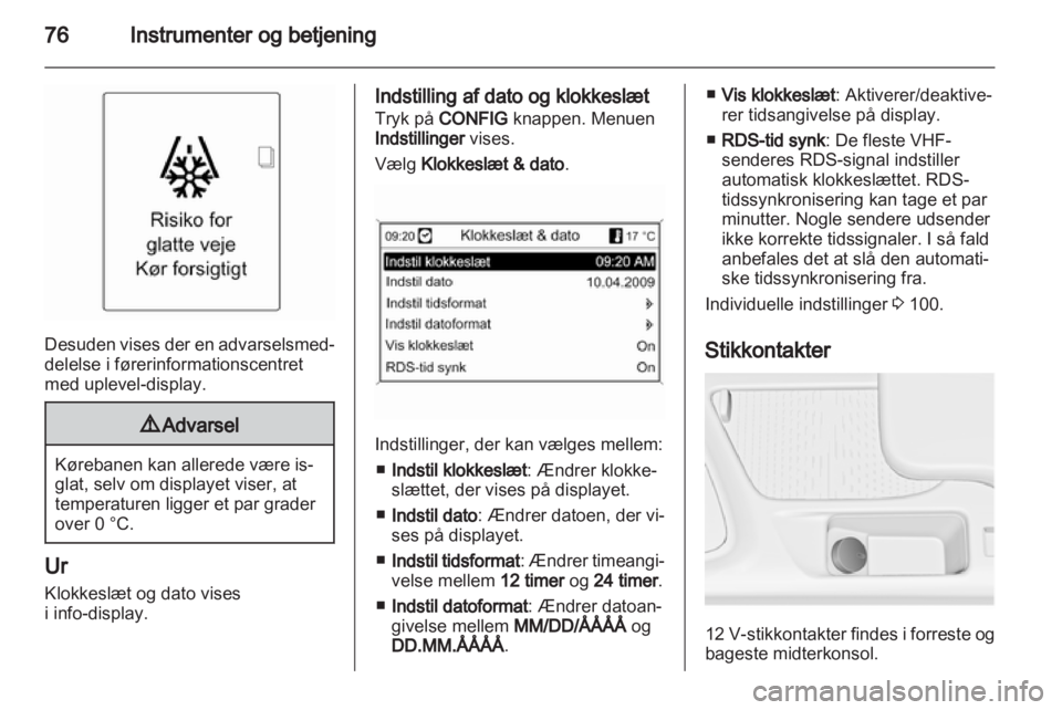OPEL INSIGNIA 2010.5  Instruktionsbog (in Danish) 