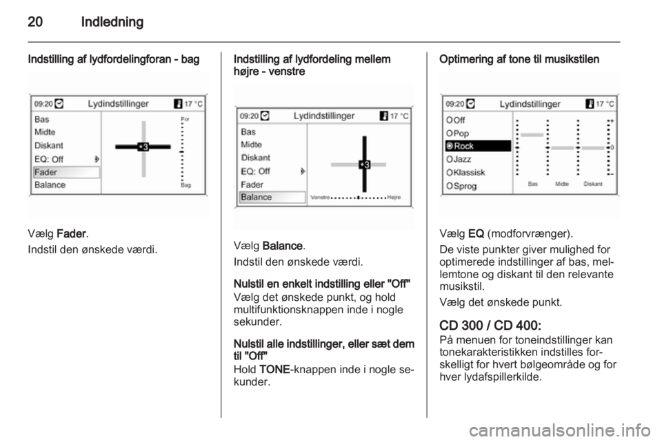 OPEL INSIGNIA 2011  Instruktionsbog til Infotainment (in Danish) 