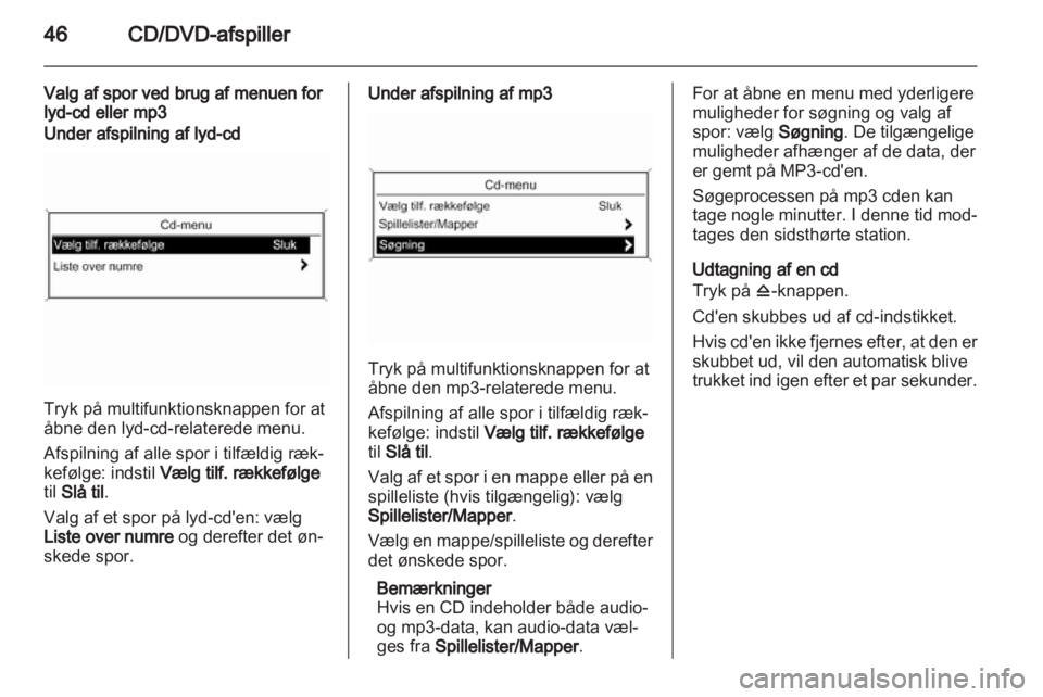 OPEL INSIGNIA 2011  Instruktionsbog til Infotainment (in Danish) 