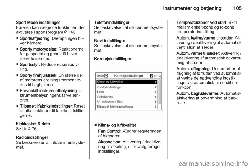 OPEL INSIGNIA 2011  Instruktionsbog (in Danish) 