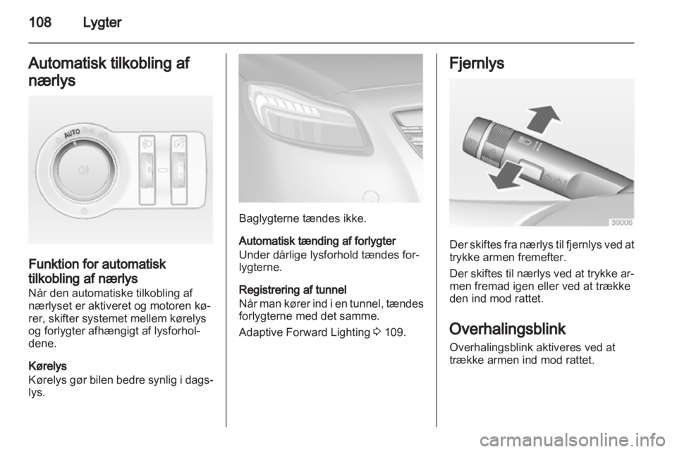 OPEL INSIGNIA 2011  Instruktionsbog (in Danish) 
