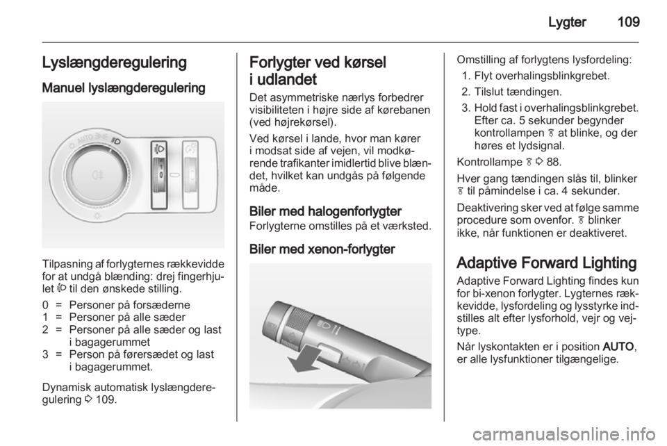 OPEL INSIGNIA 2011  Instruktionsbog (in Danish) 
