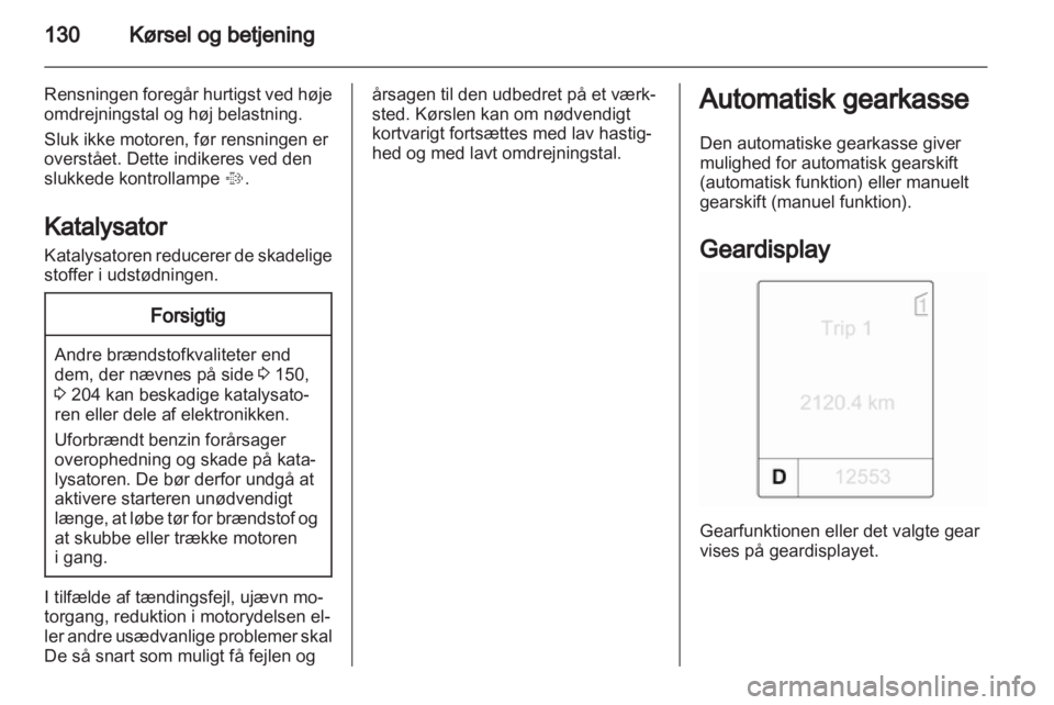 OPEL INSIGNIA 2011  Instruktionsbog (in Danish) 