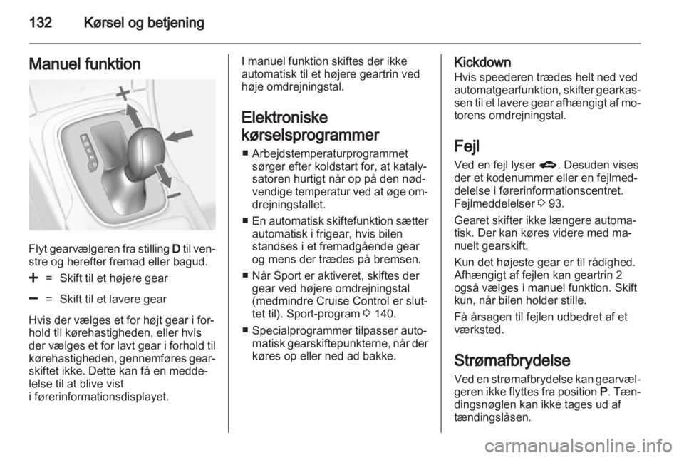 OPEL INSIGNIA 2011  Instruktionsbog (in Danish) 