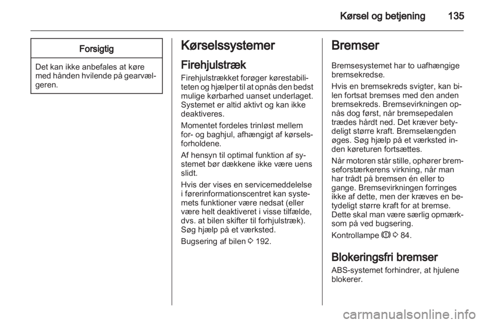 OPEL INSIGNIA 2011  Instruktionsbog (in Danish) 