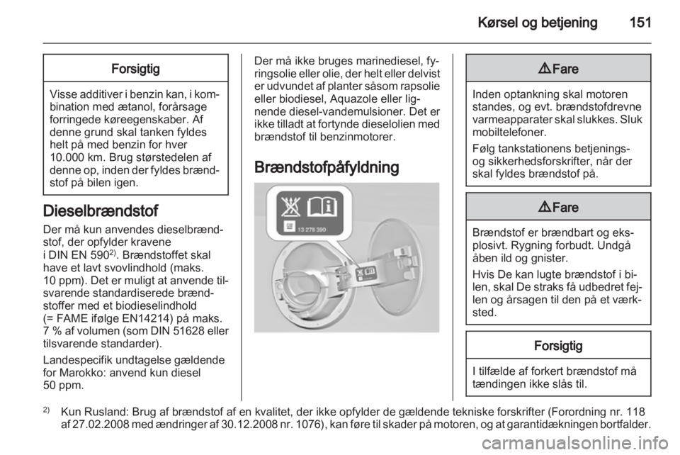OPEL INSIGNIA 2011  Instruktionsbog (in Danish) 