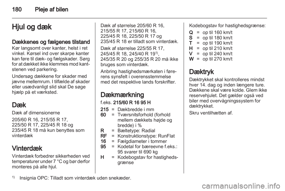 OPEL INSIGNIA 2011  Instruktionsbog (in Danish) 