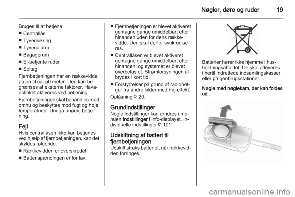 OPEL INSIGNIA 2011  Instruktionsbog (in Danish) 