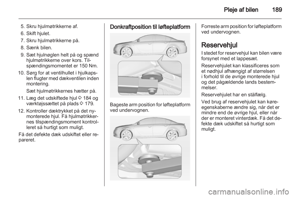 OPEL INSIGNIA 2011  Instruktionsbog (in Danish) 